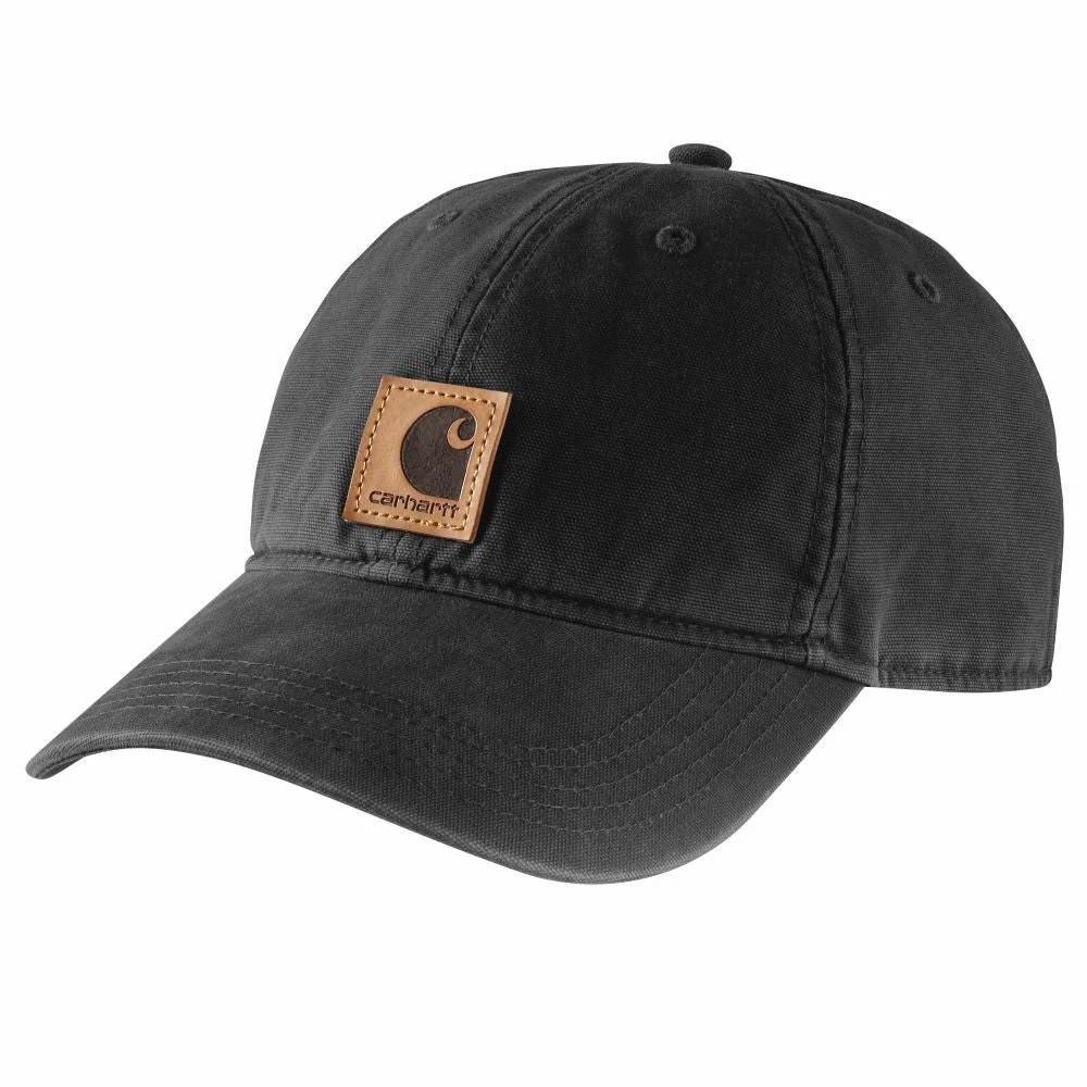 'Carhartt' Men's Adjustable Canvas Cap - Black 'Carhartt' Men's Adjustable Canvas Cap - Black -Carhartt