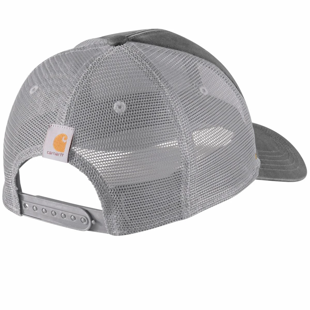 'Carhartt' Canvas Mesh Back Quality Graphic Cap - Charcoal 'Carhartt' Canvas Mesh Back Quality Graphic Cap - Charcoal -Carhartt