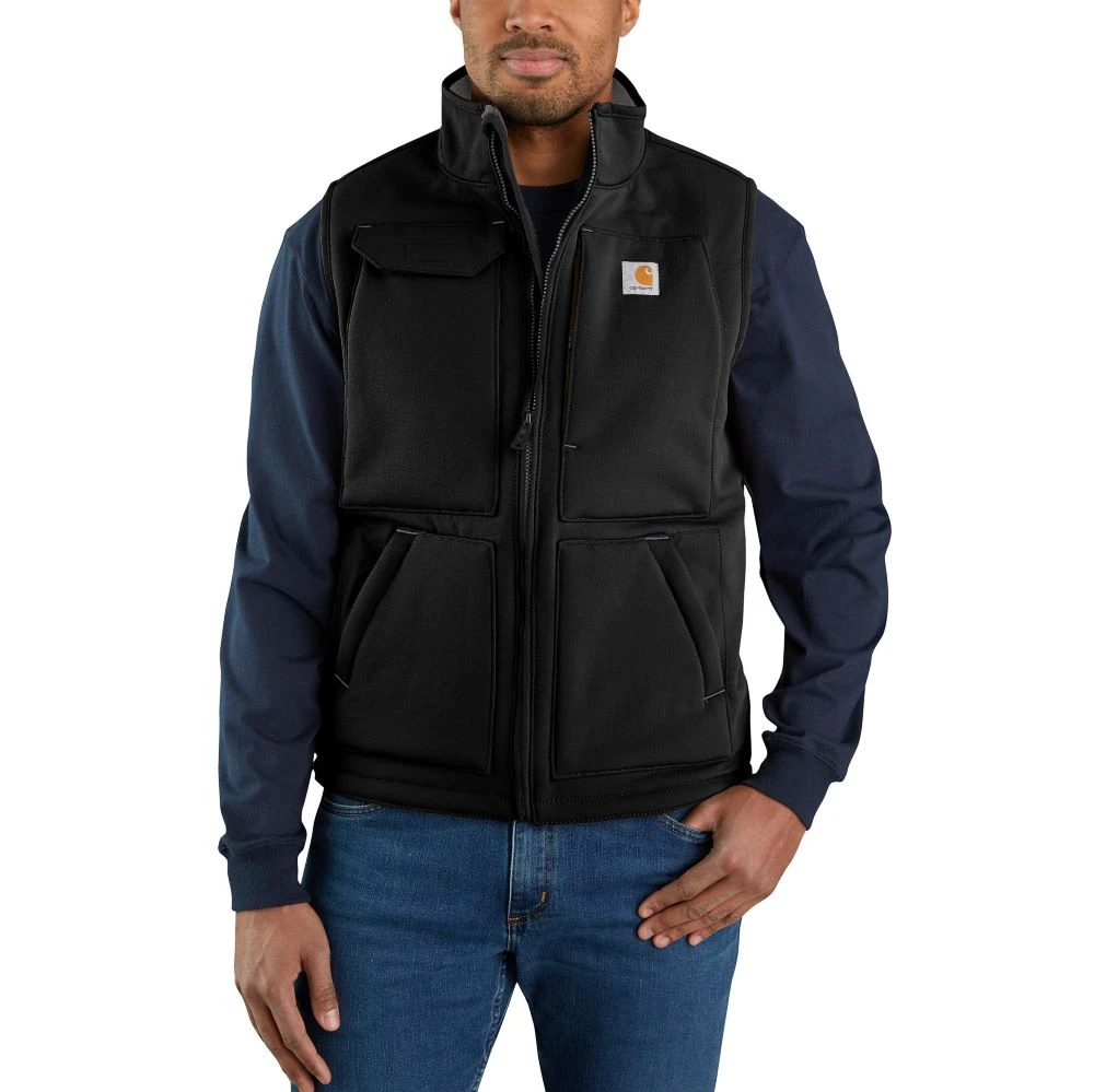 'Carhartt' Men's Super Dux™ Relaxed Fit Sherpa Lined Vest - Black 'Carhartt' Men's Super Dux™ Relaxed Fit Sherpa Lined Vest - Black -Carhartt