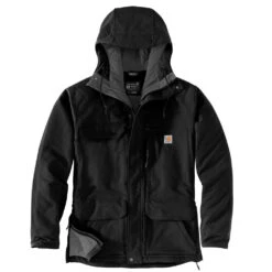 'Carhartt' Men's Super Dux™ Relaxed Fit Insulated Traditional Coat-Level 4 Extreme Warmth Rating - Black 2 'Carhartt' Men's Super Dux™ Relaxed Fit Insulated Traditional Coat-Level 4 Extreme Warmth Rating - Black -Carhartt 105002 N04 MF21 e 1024x1024@2x
