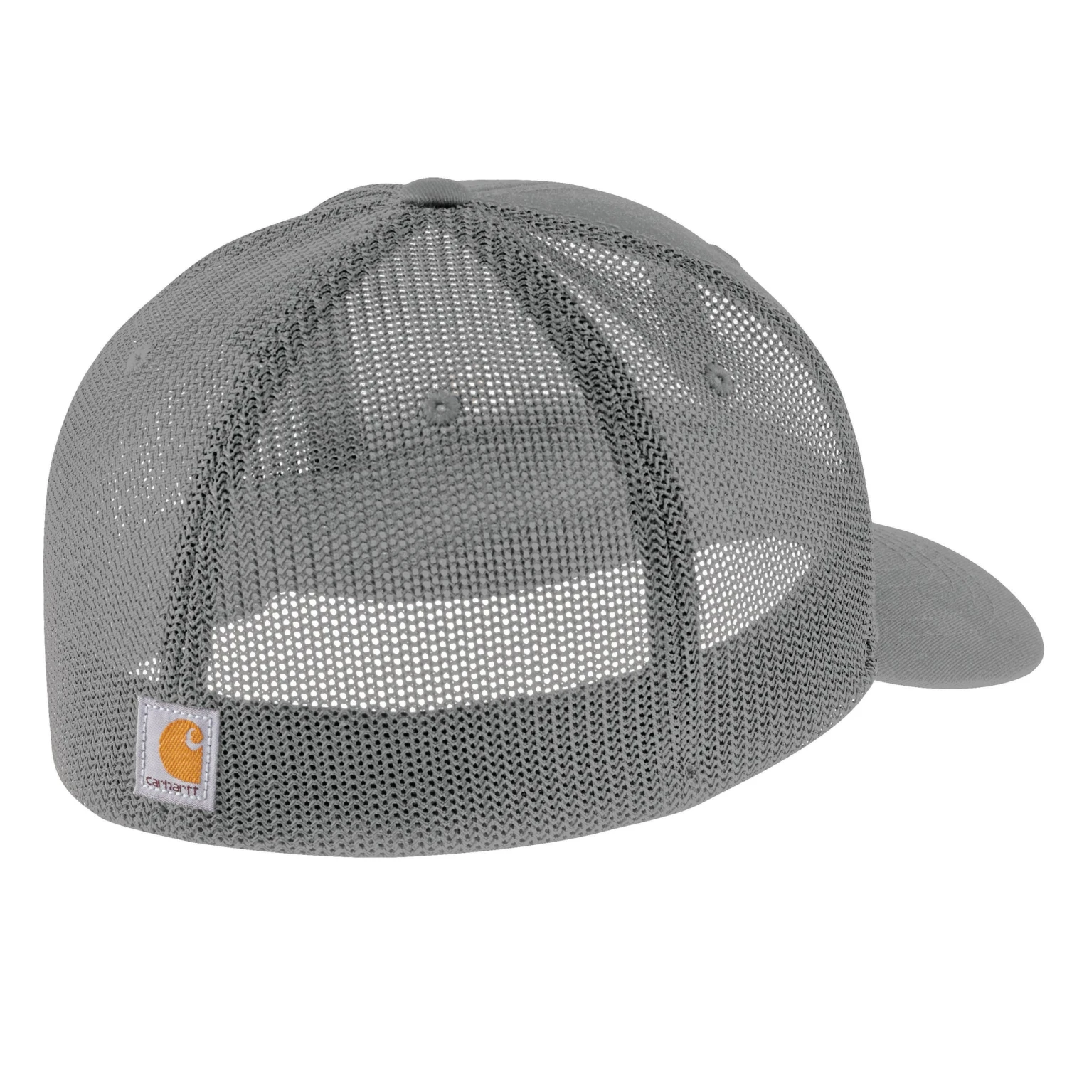 'Carhartt' Men's Rugged Flex Fitted Canvas Mesh-Back Logo Graphic Cap - Asphalt 'Carhartt' Men's Rugged Flex Fitted Canvas Mesh-Back Logo Graphic Cap - Asphalt -Carhartt