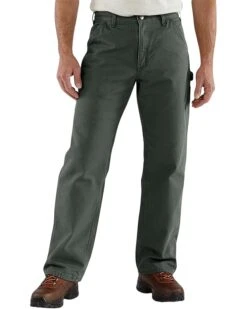 Carhartt Washed Duck Dungaree Flannel Lined Work Pants
