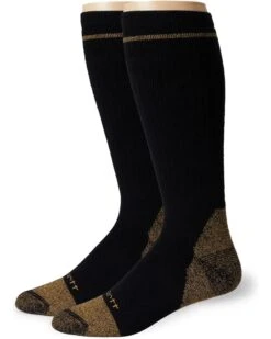 Carhartt Midweight Cotton Blend Steel Toe Boot Socks 2-Pack