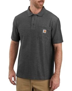 Carhartt Men's Big And Tall Big & Tall Contractors Work Pocket Polo Original Fit K570