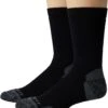 Carhartt Midweight Synthetic-Wool Blend Crew Socks 2-Pack