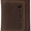 Carhartt Leather Triple-Stitched Trifold Wallet