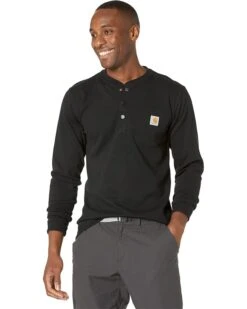 Carhartt Relaxed Fit Heavyweight Long Sleeve Henley Pocket Thermal Shirt