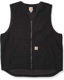 Carhartt Men's Relaxed Fit Washed Duck Sherpa-Lined Vest