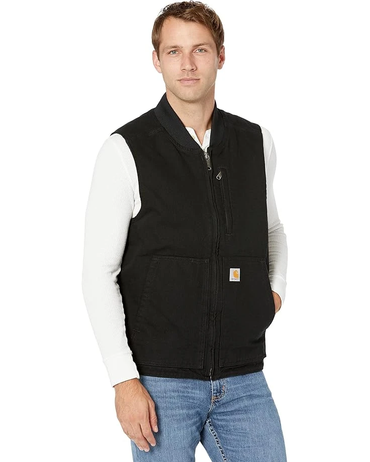 Carhartt Loose Fit Washed Duck Insulated Rib Collar Vest Carhartt Loose Fit Washed Duck Insulated Rib Collar Vest -Carhartt 71uHiu1p6 L. AC SR736920
