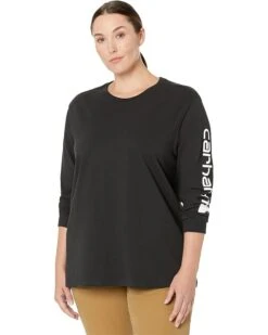 Carhartt Plus Size Loose Fit Long Sleeve Graphic T-Shirt