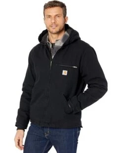 Carhartt OJ392 Washed Duck Sherpa Lined Hooded Jacket