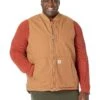 Carhartt Big & Tall Loose Fit Washed Duck Insulated Rib Collar Vest