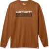 Carhartt Men's Relaxed Fit Heavyweight Long-Sleeve Workwear Graphic T-Shirt