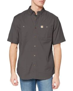 Carhartt Men's Rugged Flex Rigby Short Sleeve Work Shirt