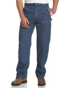 Carhartt Men's Logger Washed Denim Dungaree Pant