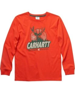 Carhartt Boys' Knit Long Sleeve Crewneck T-Shirt