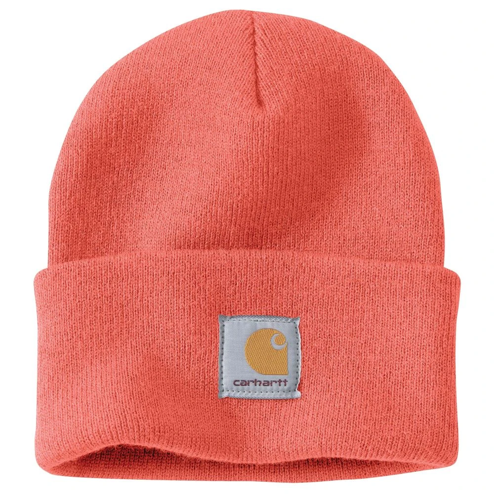 'Carhartt' Acrylic Watch Knit Hat - Electric Coral 'Carhartt' Acrylic Watch Knit Hat - Electric Coral -Carhartt